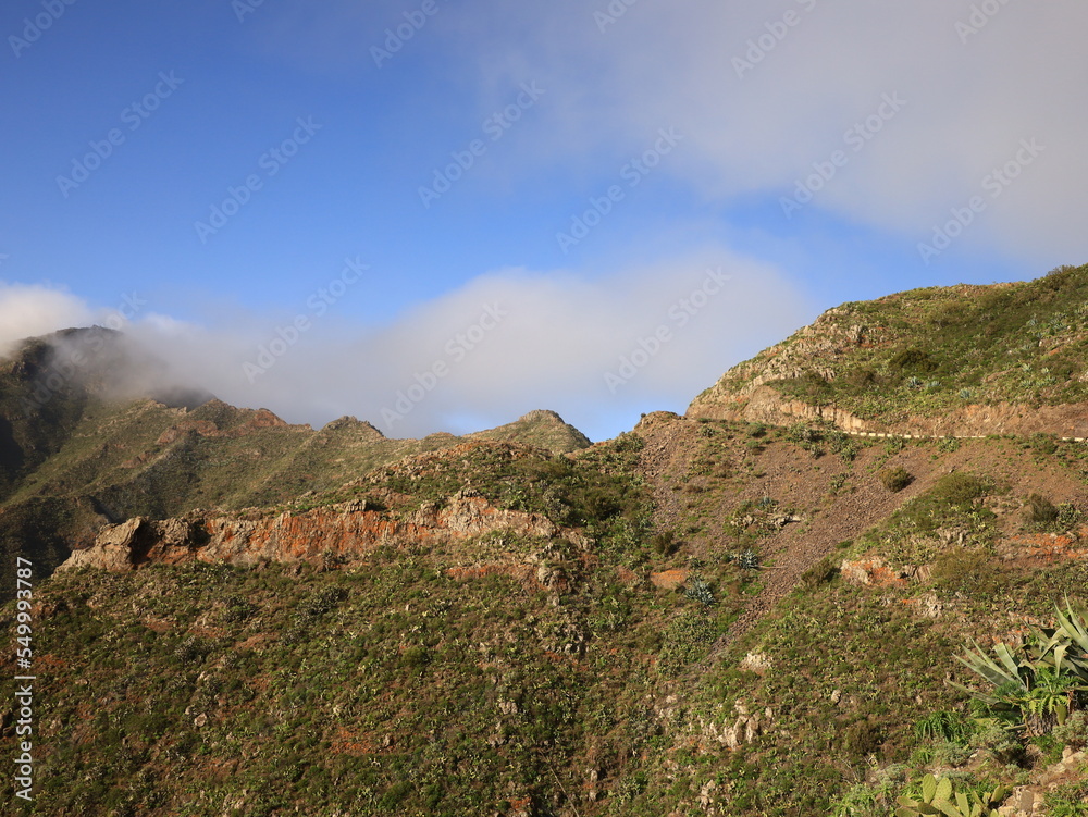 View on the Teno Rural Park in Tenerife




