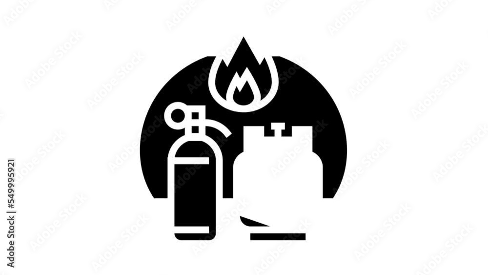 gas container glyph icon animation gas container glyph icon animation