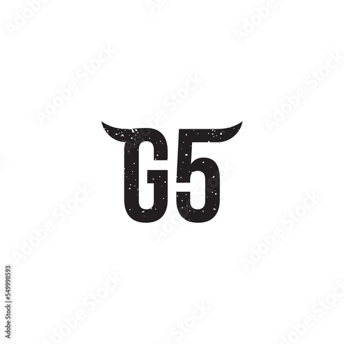 G5 and Horns logo or icon design