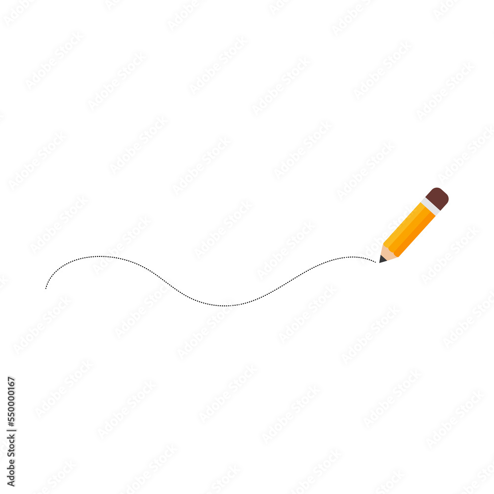 Obraz premium yellow pencil, school supplies, creativity, concept, education, design
