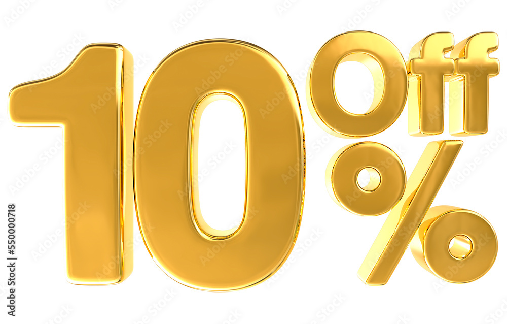 Number Gold 3D Render Number Gold 3D Render