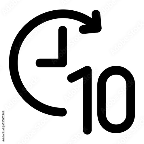 time forward glyph icon
