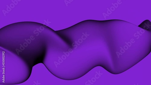 Purple color glossy liquid wave background animated