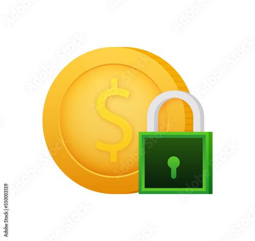 Fixed Income and costs. Budget icon. Vector stock illustration.