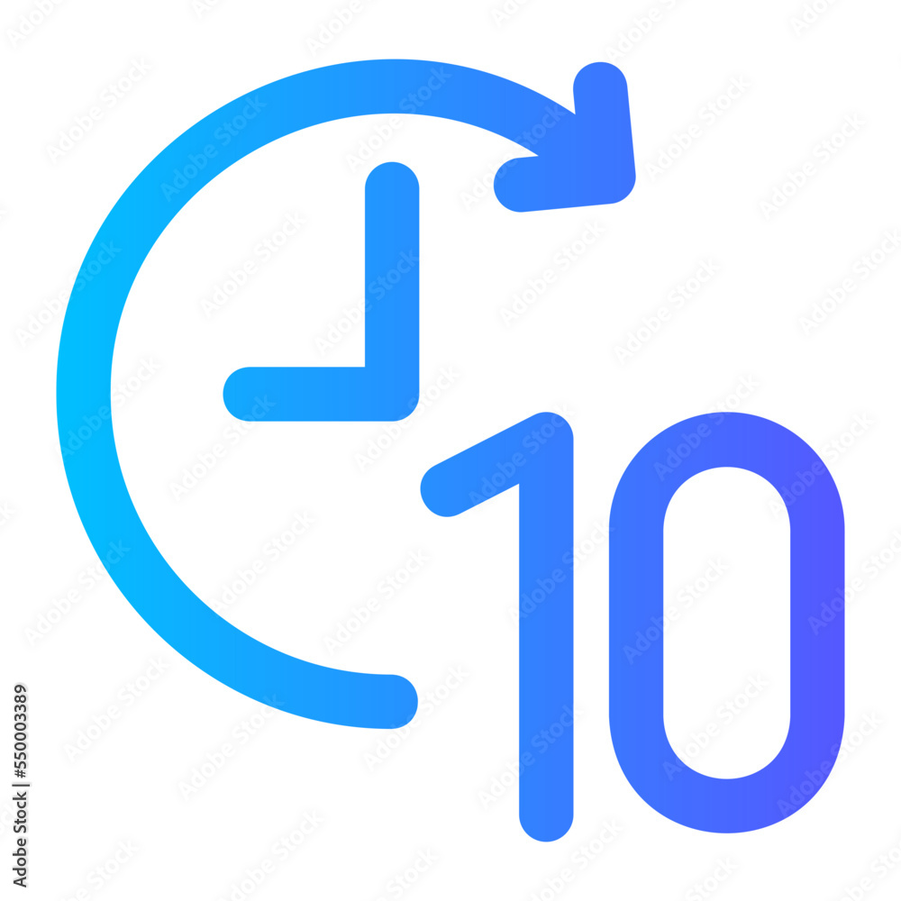 time forward gradient icon time forward gradient icon