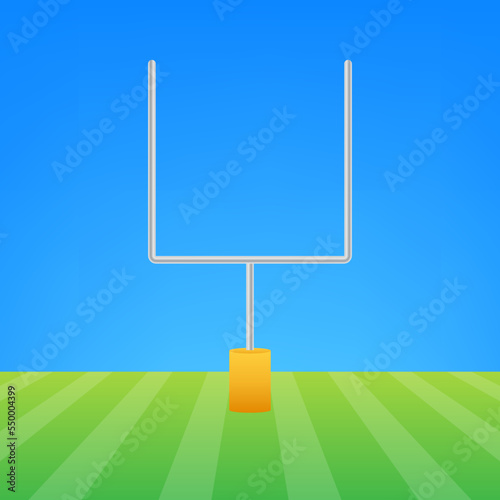 American football gate icon. Vector stock illustration.