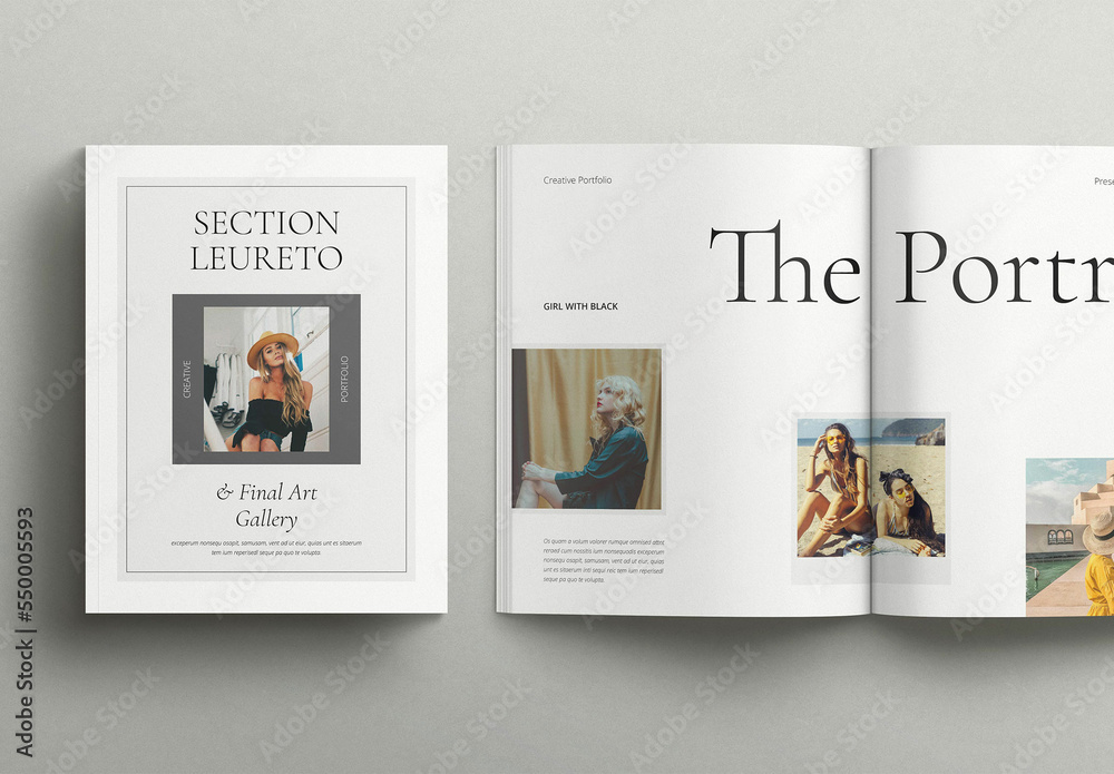 Creative Portfolio Template Stock Template Adobe Stock