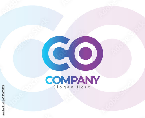 Technology Minimal letter C and O logo Deisng Template, Creative modern letter Technology Style logo, abstract logo design.