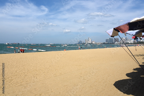 Strand und Promenade in Pattaya, Thailand