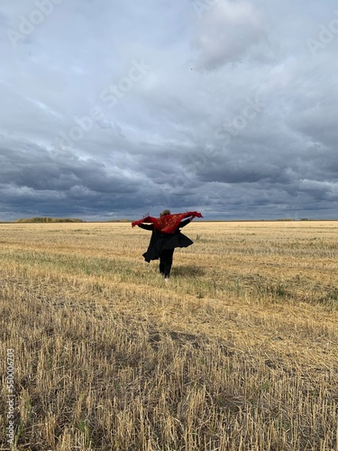 person in the field