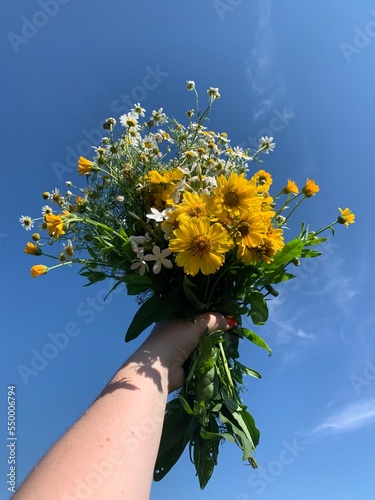 bouquet of yellow flowers