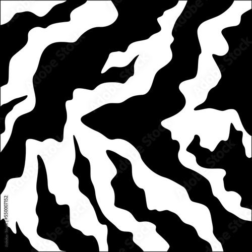 A Black and White Zebra Pattern Design
