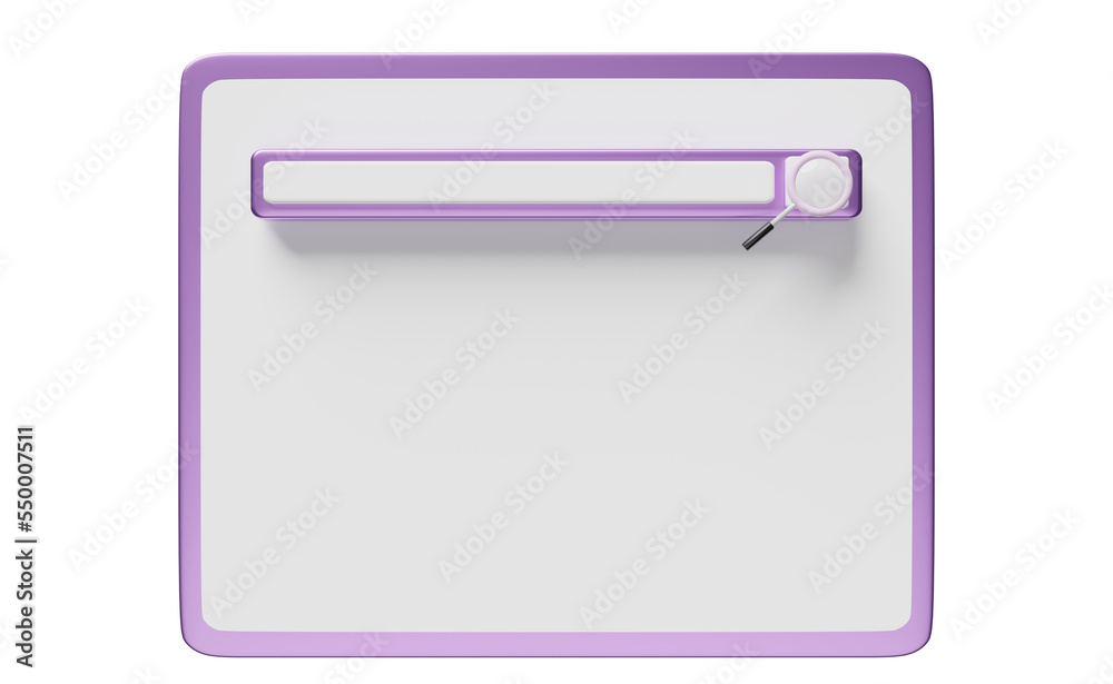3d tablet or mobile phone,violet smartphone computer with blank search bar, magnifying isolated, minimal web search engine, web browsing concept, 3d render illustration 3d tablet or mobile phone,violet smartphone computer with blank search bar, magnifying isolated, minimal web search engine, web browsing concept, 3d render illustration