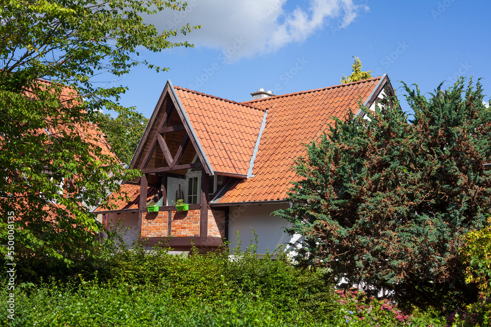 Einfamilienhaus, Wohngebäude im Grünen, Bruchhausen-Vilsen, Niedersachsen, Deutschland