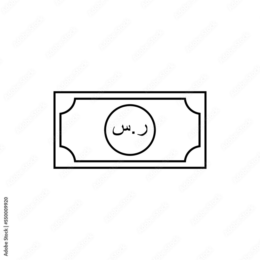 Arab Saudi Currency Icon Symbol, Saudi Riyal, SAR Sign. Vector Illustration Arab Saudi Currency Icon Symbol, Saudi Riyal, SAR Sign. Vector Illustration