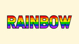 Rainbow Color Beautiful Rainbow Text Effect