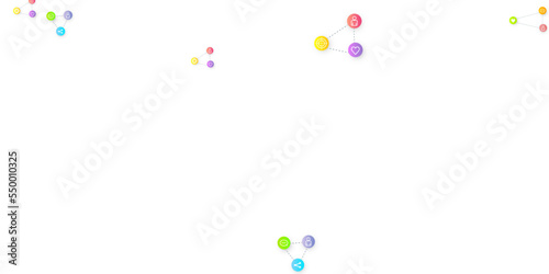 Social media marketing icons internet tags target