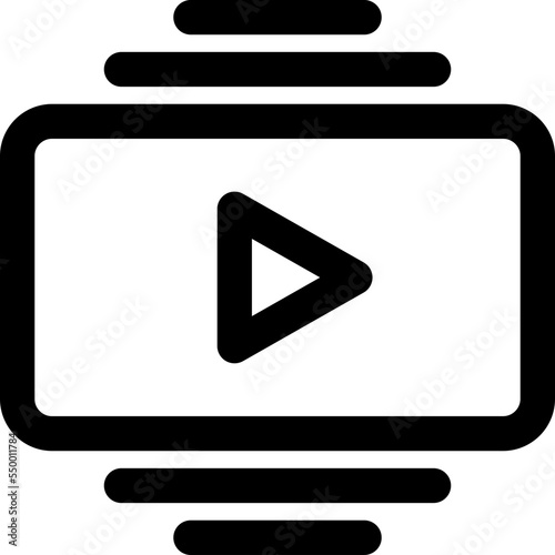 youtube line icon