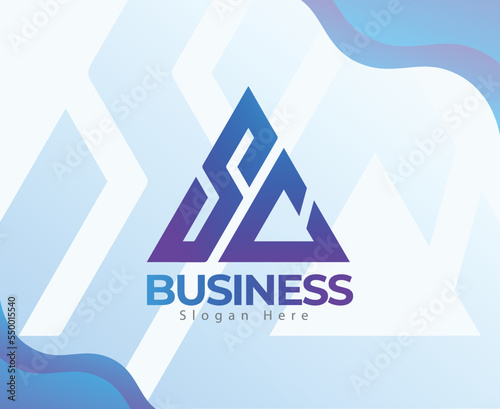 Minimal Letter S And C Logo Design, Gradient Color And Premium Concept, Premium Vector. Excellent Professional Creative Minimal Letter S, C Logo Design.