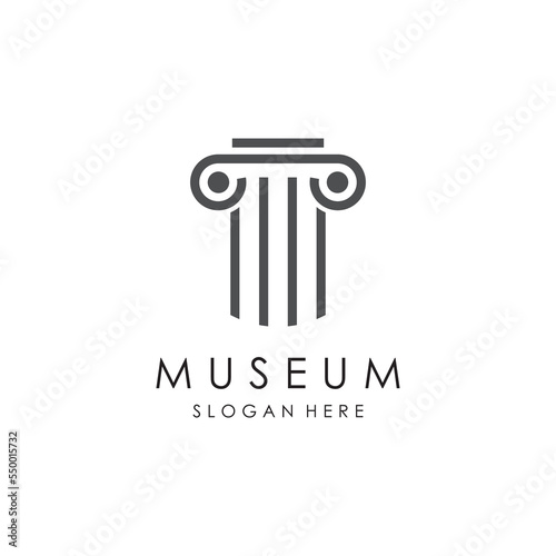 Museum Logo Template With Minimalist and Modern Concept