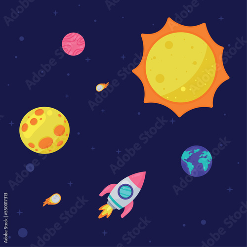 space outer scene
