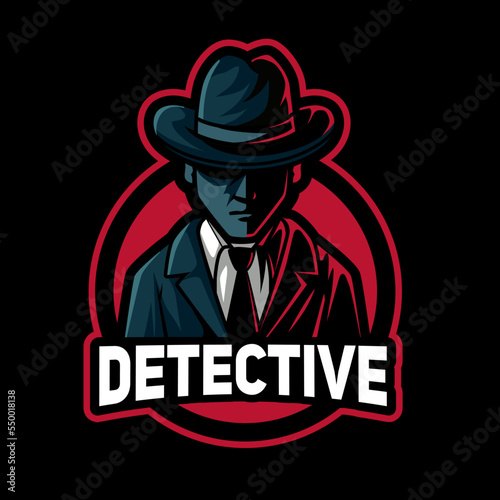 mafia mascot logo esport gaming. bandit mascot logo illustration.