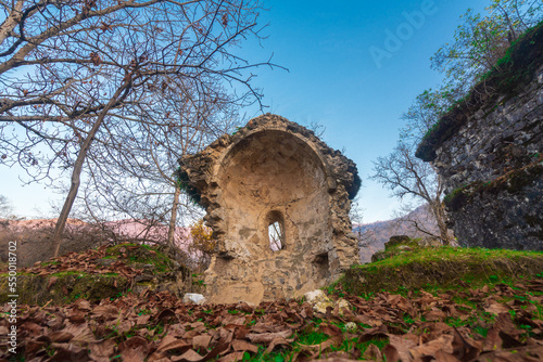 Ruins of the ancient Albanian complex of seven churches date back to the 4th-5th century. Gakh region of Azerbaijan photo