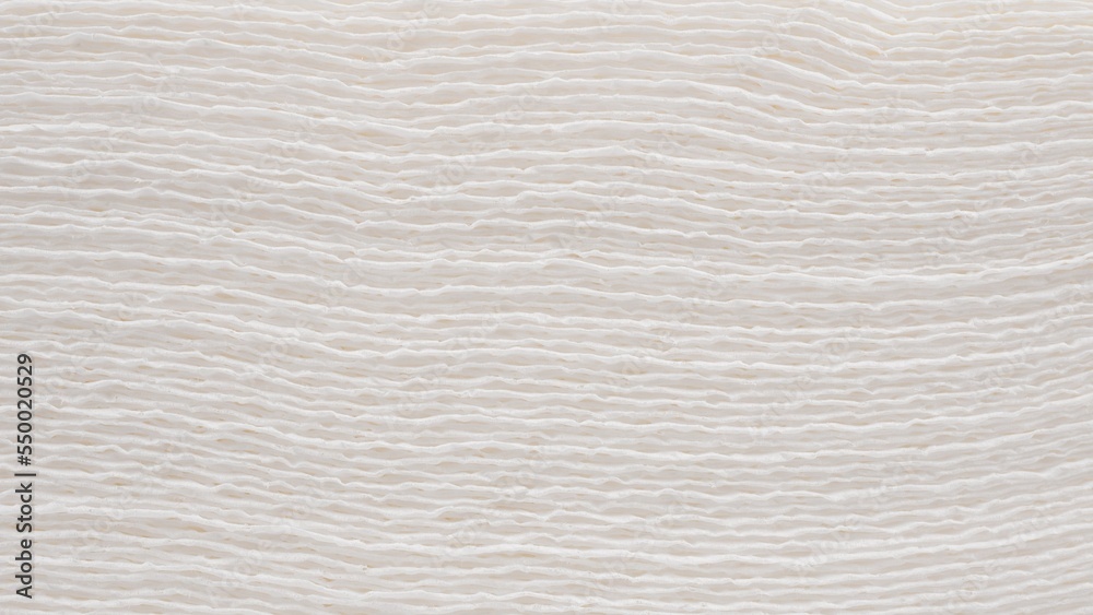 White paper napkins macro, slider shot White paper napkins macro, slider shot