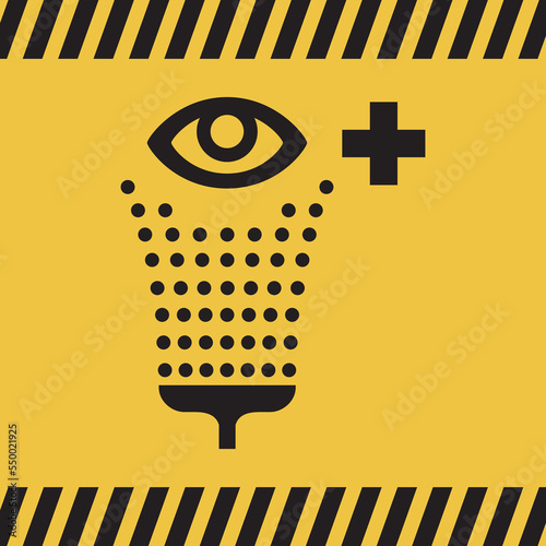 Logo lavage des yeux.