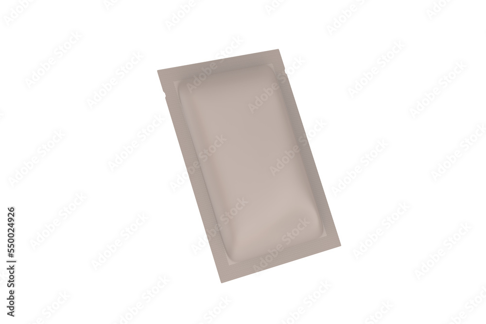 sachet mockup pouch bag. coffee or juice package. 3d illustration sachet mockup pouch bag. coffee or juice package. 3d illustration