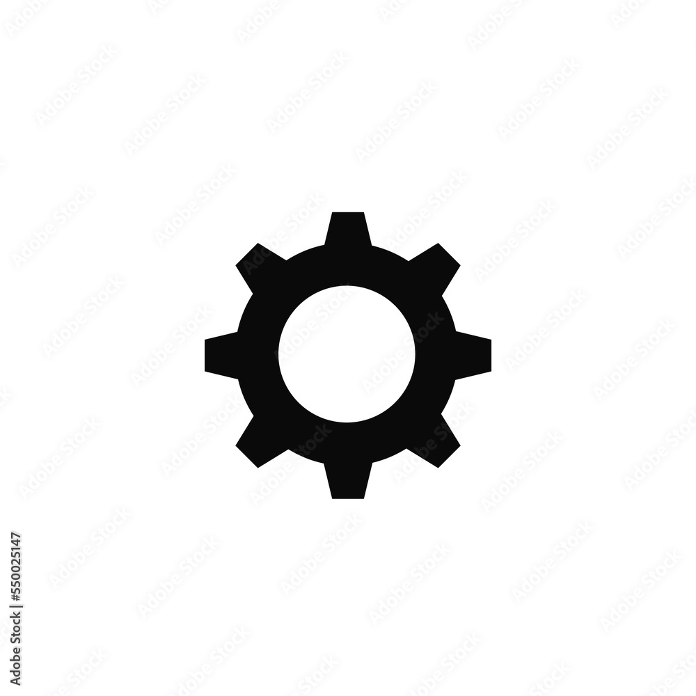 a gear icon design vector simple