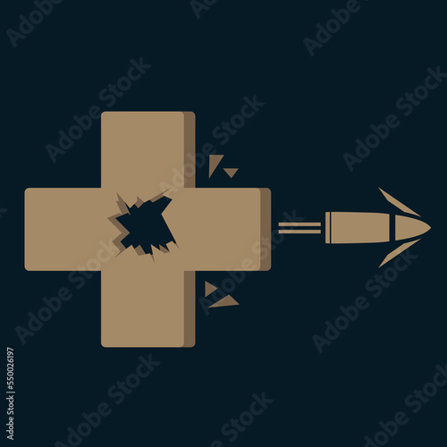 Vector graphics. A creative idea on a medical topic. A place for your text.