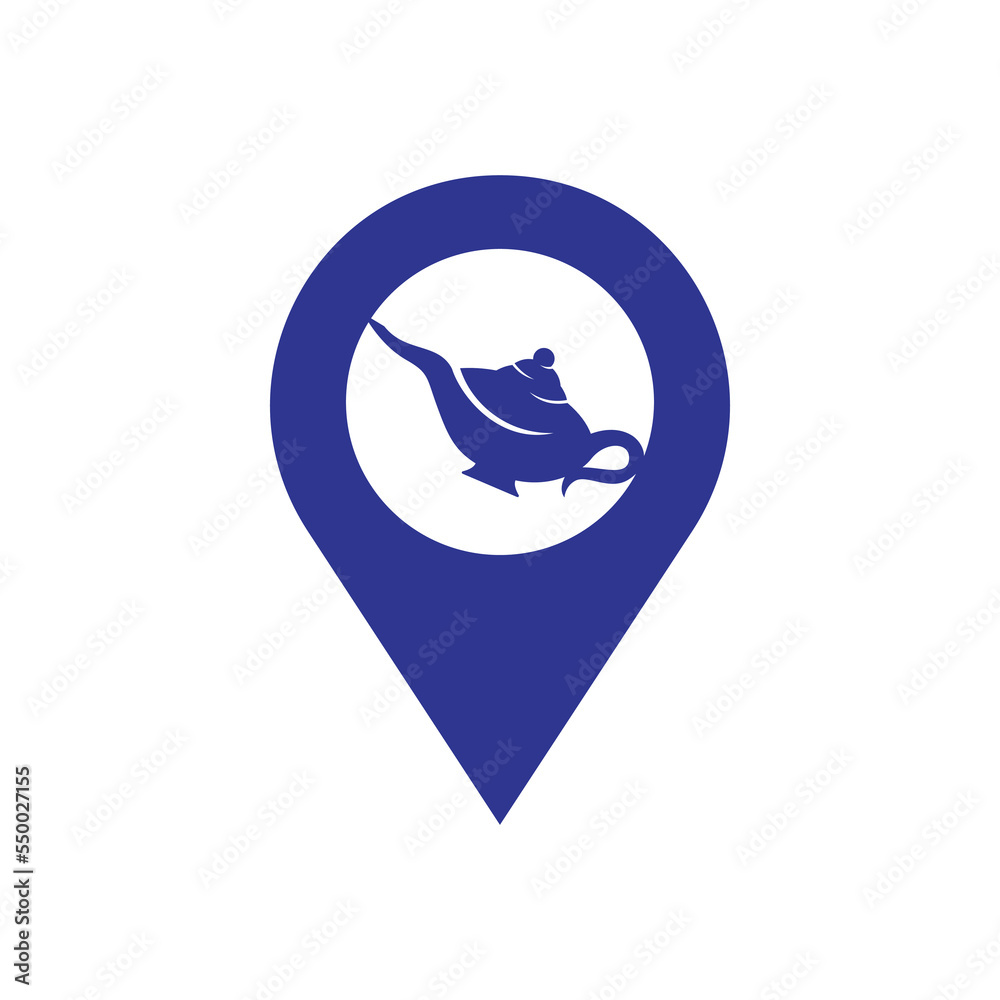 Genie magic lamp logo design vector. Lantern lamp logo template. Genie magic lamp logo design vector. Lantern lamp logo template.