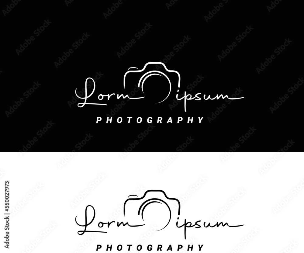 Camara icon or logo vector art