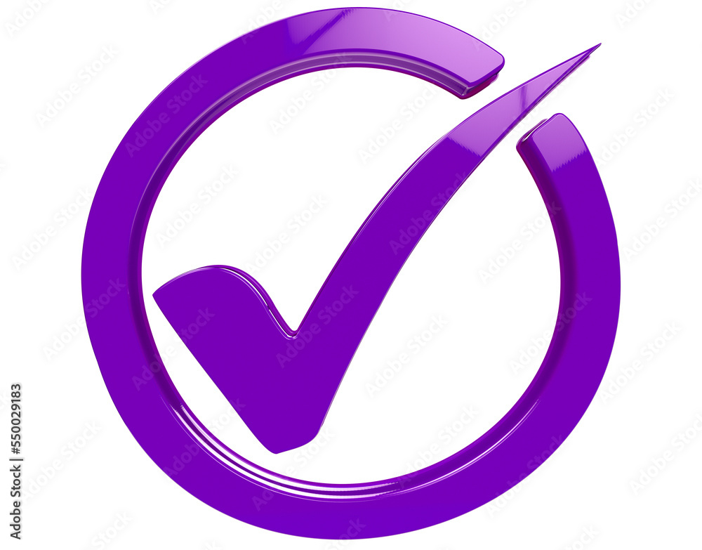 Purple Check Mark Icon Png On Transparent Background Stock Illustration purple-check-mark-icon-png-on-transparent-background-stock-illustration