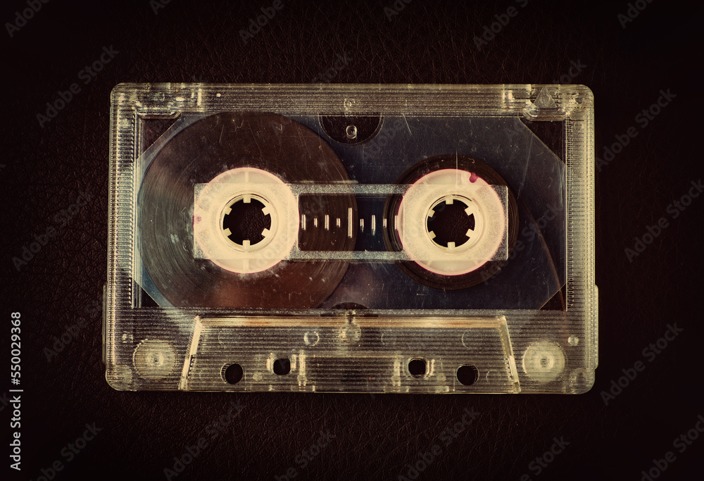 Obraz premium Audio Tape Cassette closeup
