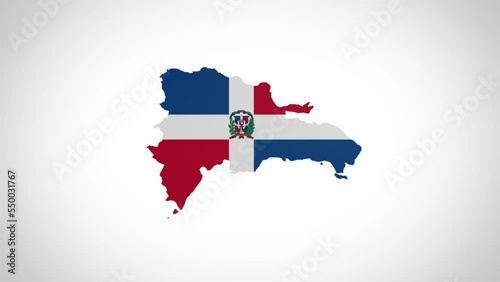 3D Disk with Dominican Republic Map Intro