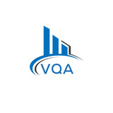 VQA letter logo. VQA blue image. VQA Monogram logo design for entrepreneur and business. VQA best icon. 
