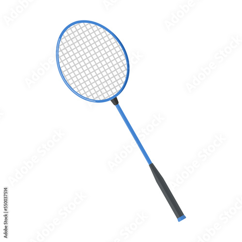 Sport badminton racket cartoon vector. Gaming item for sport vector. Illustration of recreation