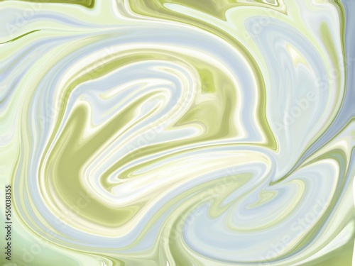 Glowing particles liquid dynamic flow. Trendy fluid cover design