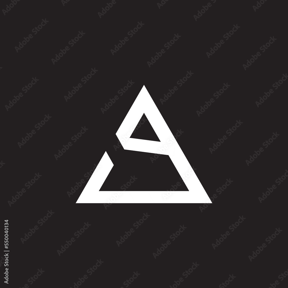 A logo vector on black background A logo vector on black background