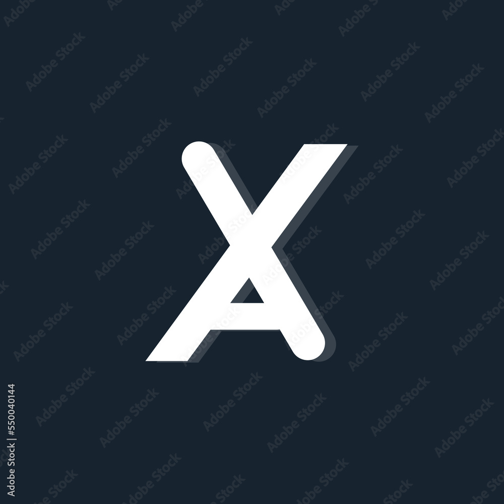 Initial x a or a x monogram logo icon symbol template Initial x a or a x monogram logo icon symbol template