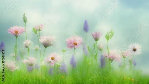 Meadow with a lot of colorful flowers  Plant a native habitat for insects.