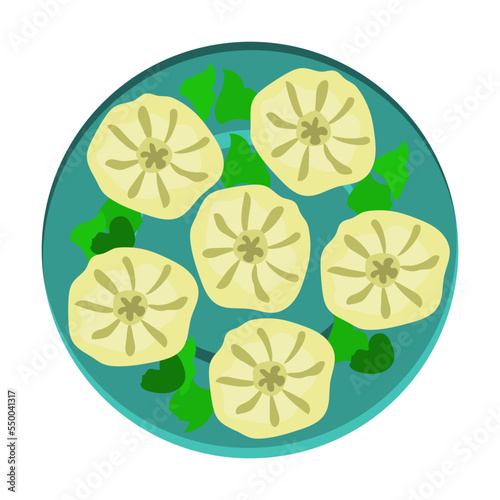 Khinkali vector illustration. Ornament with Georgian meat dumpling, national cuisine isolated on white background. Traveling, culture concept