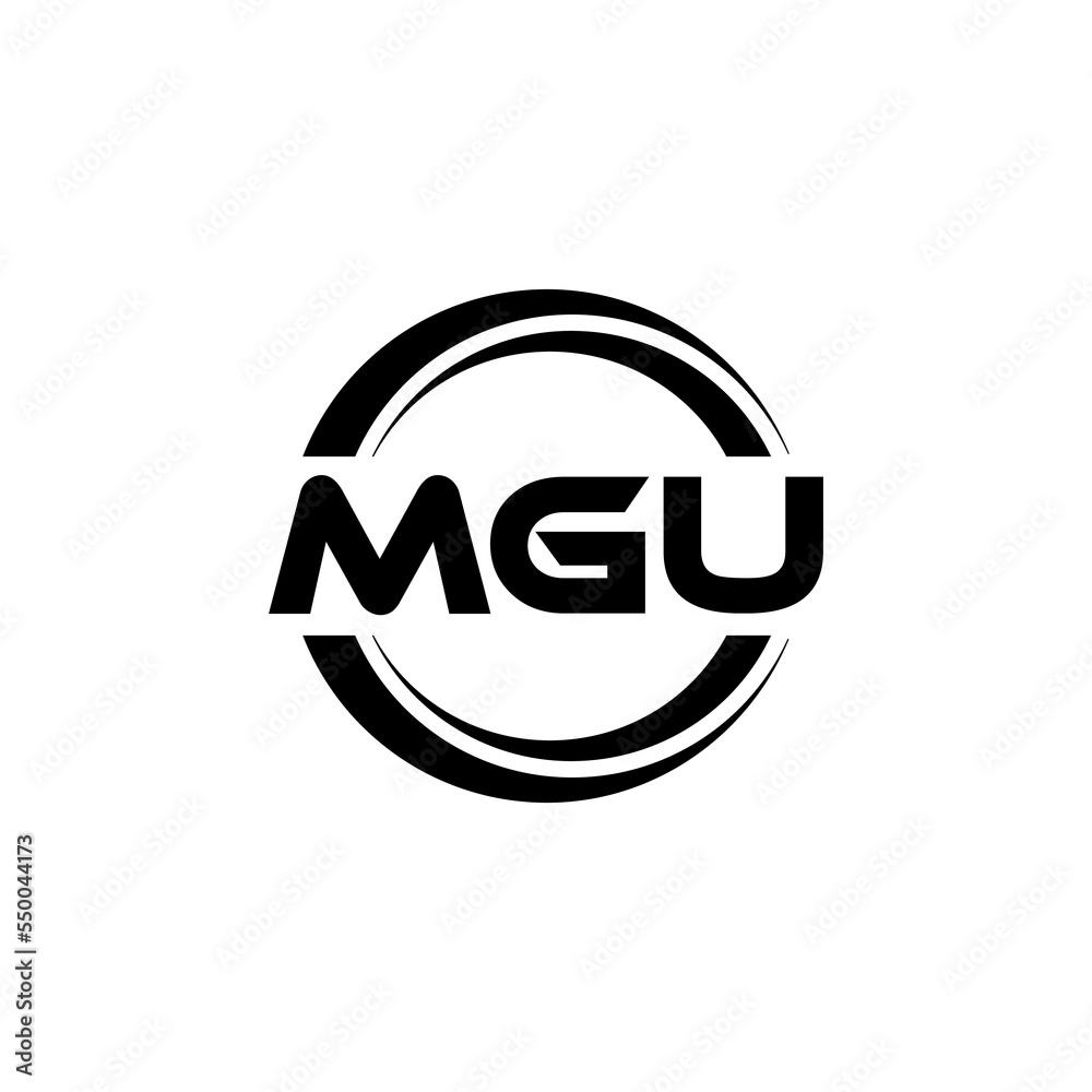 MGU letter logo design with white background in illustrator, vector logo modern alphabet font overlap style. calligraphy designs for logo, Poster, Invitation, etc. MGU letter logo design with white background in illustrator, vector logo modern alphabet font overlap style. calligraphy designs for logo, Poster, Invitation, etc.