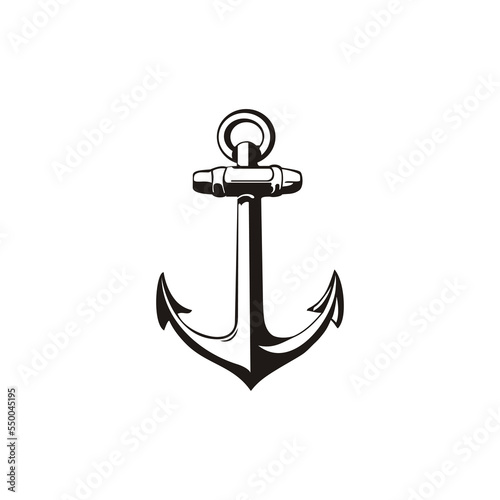 An Anchor Silhouette Graphic Design Element Inspiration