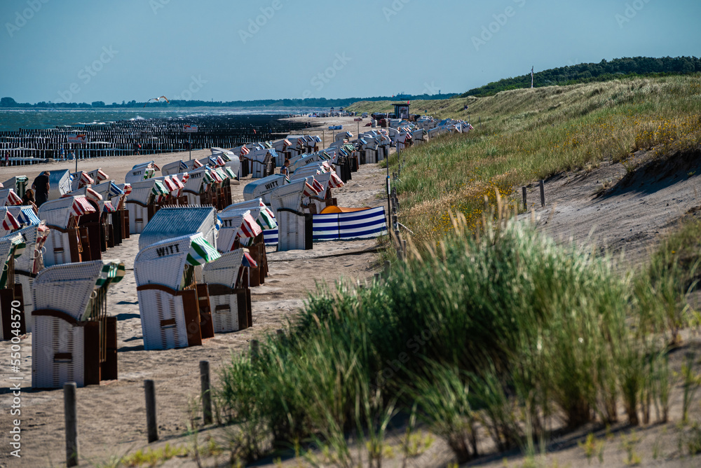 Strandkörbe auf dem Badestrand Graal-Müritz Strandkörbe auf dem Badestrand Graal-Müritz