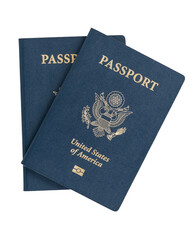 Isolated US and UK passports