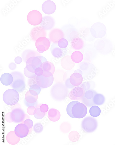Abstract bokeh shape. Transparent bokeh lights. Decorative bokeh element.