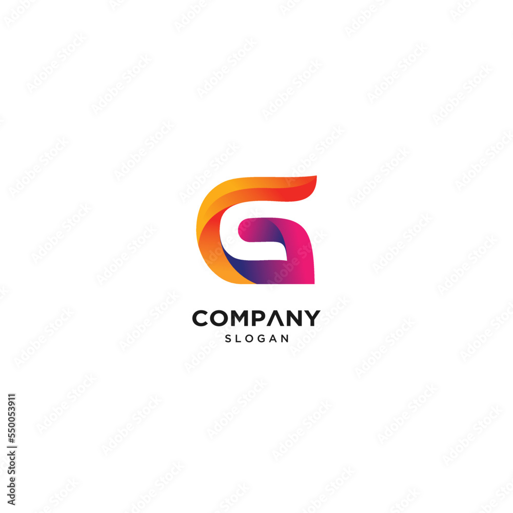 letter G abstract logo design letter G abstract logo design
